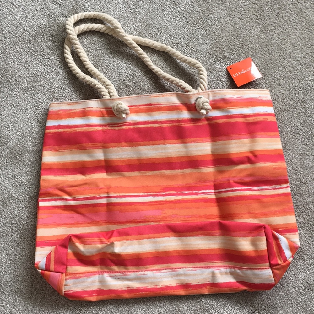 NWT New Ulta Striped Beach Tote Bag